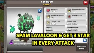 Clash Of Clans Gameplay | Attack With New Lavaloon Troop And Get 3 Star Everytime