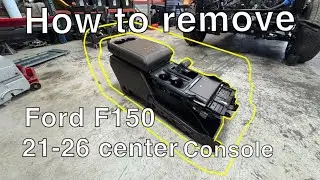 How to remove center console on 2021-2026 Ford f150