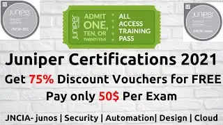 Juniper FREE Exam Discount Vouchers 2021 | Pay only 50$ for any Associate Level Exam [English]