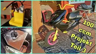 100ccm Aerox | Verkleidung anpassen, Renntank, Stromversorgung