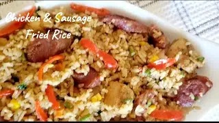 HOMEMADE PORK & SAUSAGE FRIED RICE / IN THE KITCHEN WITH LYNN