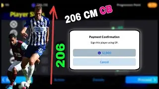 206 CM HEIGHT! TALLEST CB EVER (12,000 GP) | CHEAP HIDDEN CB IN EFOOTBALL 2024