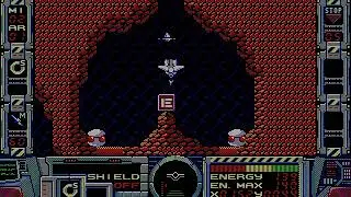 Running PC-88 emulator P88SR in Dosbox-X - Firehawk: Thexder the Second Encounter Stage 1-3