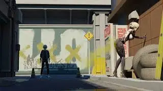 【blender】During a walk (fart animation)