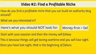 Find A Profitable Niche | Authority Blog Advantage