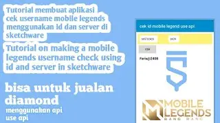 tutorial cara membuat aplikasi cek id di sketchware | bisa untuk jualan | free project