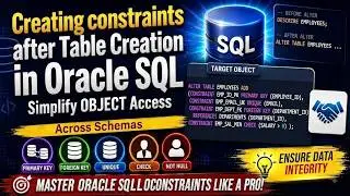 Creating constraints after Table Creation in Oracle SQL