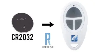 How to change/swap Battery for a Gliderol TM390+ Genuine Remote