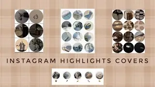 How To Create Instagram Highlights Covers | Make Instagram Highlights Icon #instagram