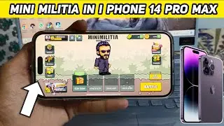 Play Mini Militia In I phone 14 Pro Max | I phone mini militia gameplay