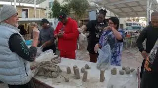 Fun pottery class with a group of friends