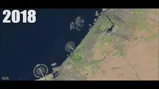 Dubai Growth From 1986 to 2018 Timelapse (32 years From Space)