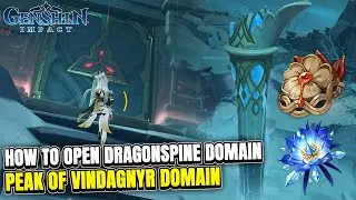 How to Unlock Peak of Vindagnyr Cyro Domain Dragonspine Genshin Impact 1.2 Guide