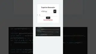 🔥 Captcha Generator Using HTML CSS & JavaScript | JavaScript Mini Project 