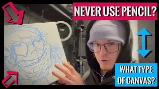HOW I USE PAINT MARKERS ON CANVAS PART 1/6 : PICK A CANVAS AND TRANSFER YOUR SKETCH