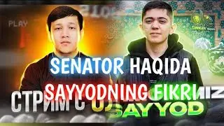 SAYYOD SENATOR HAQIDA FIKRI // NEGA DANGER ESPORTSDAN CHIQIB KETGAN ? 🥺🥺