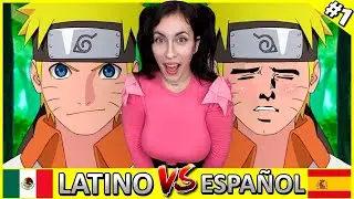 🤣 NARUTO DOBLAJE LATINO VS ESPAÑOL 🇲🇽🇪🇸 Que cosa horrible xd Por esto pago internet !