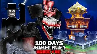 Surviving Minecraft's SCARIEST Horror Mods for 100 DAYS in Hardcore #4