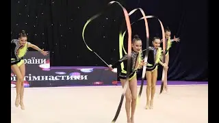 Групповые упражнения 5 лент Киев-1 КМС Гимназиада-2021 г.Белая Церковь
