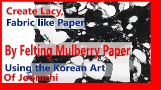How to make lacy mulberry papers