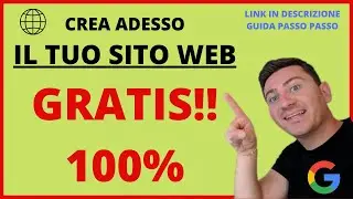 CREARE UN SITO GRATIS E VELOCE  - LA GUIDA Passo Passo -