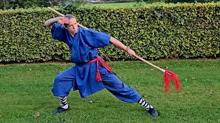 Shaolin Spear in Basic Steps - Quiding Qiang | He Yong Gan Martial Arts