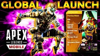 INTENSE MATCH + FAST MOVEMENT | GLOBAL LAUNCH | APEX LEGENDS MOBILE PRO GAMEPLAY | 60FPS