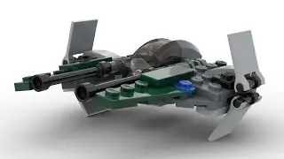 Lego 30244 Anakin's Jedi Interceptor Speed Build Studio Bricklink LDD by PLegoBB