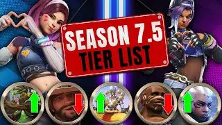 NEW PATCH 7.5 TIER LIST - MID Season FIXES THE META  | Overwatch DPS, Tank, and Support