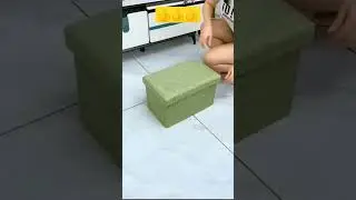 foldable storage box + seat. 2 in 1.