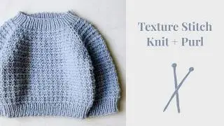 Very simple knitting pattern. Only knit and purl stitches.