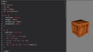 Simple pure CSS shaded cube