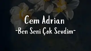 Cem Adrian -Ben Seni Çok Sevdim (Sözleri)