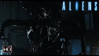Чужие - Рипли сражается с королевой Чужих--[Aliens-Ripley fights the queen Alien]