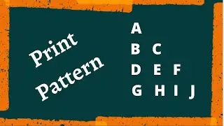 Program to Print Half Pyramid Pattern of Alphabet || TechDotTeach || C Basic