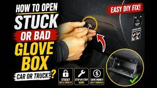 How to open STUCK and Bad Glove Box in car or truck?