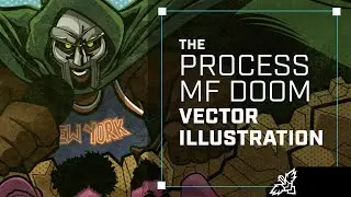 101 MF DOOM - Affinity Designer Portrait process video