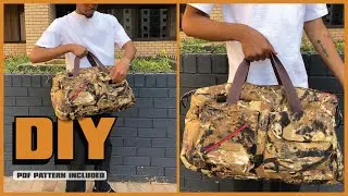 DIY Duffel Bag Beginner Tutorial | PDF included
