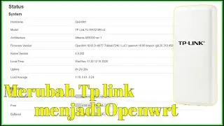 Merubah firmware tp link ke openwrt