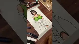 Drawing Mommy Hanabi Hyuga