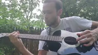 Playing some guitar in my backyard :)