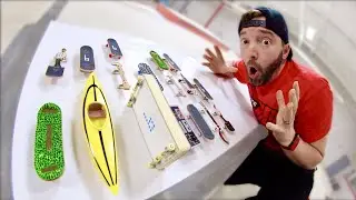KICKFLIPPING EVERY WEIRD FINGERBOARD! (Nearly Impossible)