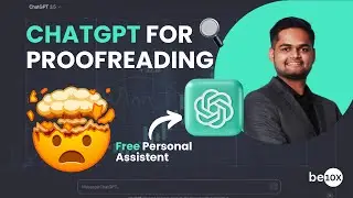 How to Use ChatGPT to Check and Correct Grammar Errors : ChatGPT for Proofreading | Be10x