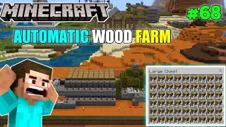 #68 | I Made Automatic Wood Farm In Minecraft Pe |(Hindi)| Ultra Bittu Gamerz