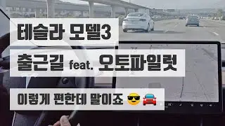 테슬라 모델 3 오토파일럿과 함께 하는 편안한 출퇴근길