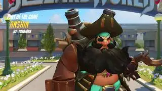 Mystery Heroes Torbjorn triple kill on Blizzard World