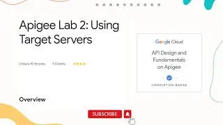 Using Target Servers | Qwiklabs | Apigee API Platform