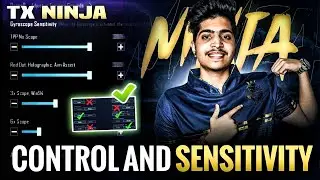 TX NINJA New Sensitivity Code 2024 & Gods Ninja New Control code Bgmi/Pubg | Sensitivity