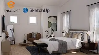 Bedroom Interior Render_SketchUp + Enscape 3.4 + Photoshop