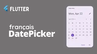 12- Sélectionneur de dates avec Flutter (Widget Date Picker)1 jour 1 widget